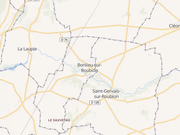 Plan de Bonlieu-sur-Roubion