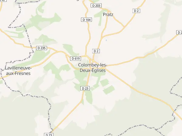 Plan de Colombey les Deux Églises