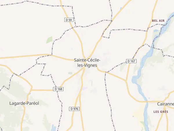 Plan de Sainte-Cécile-les-Vignes