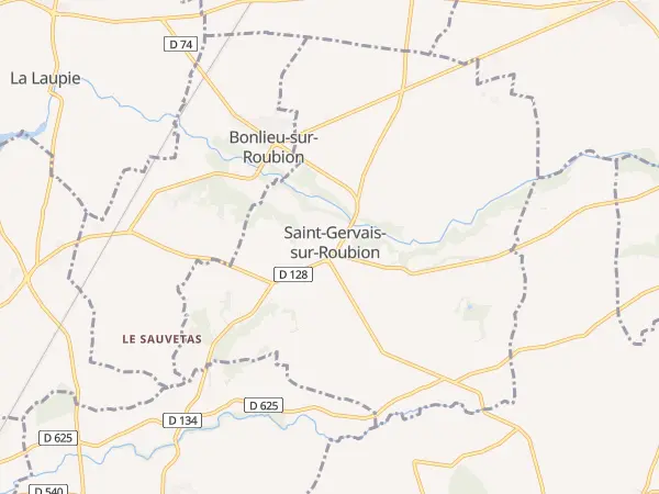 Plan de Saint-Gervais-sur-Roubion