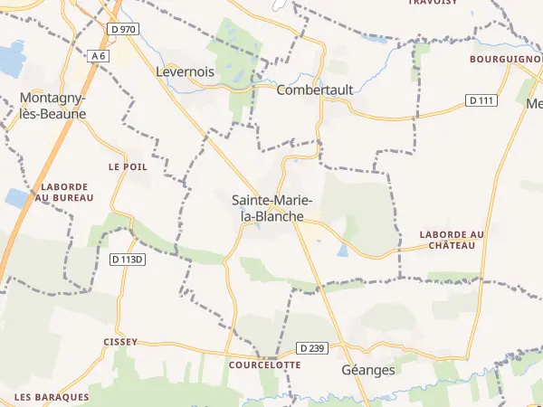 Plan de Sainte-Marie-la-Blanche
