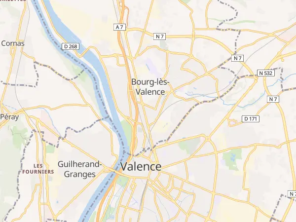 Plan de Bourg-lès-Valence