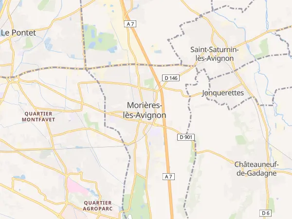Plan de Morières-lès-Avignon