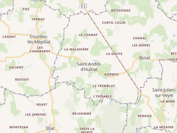 Plan de Saint-André-d’Huiriat