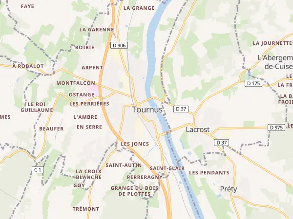 Plan de Tournus