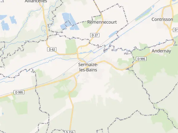 Plan de Sermaize-les-Bains
