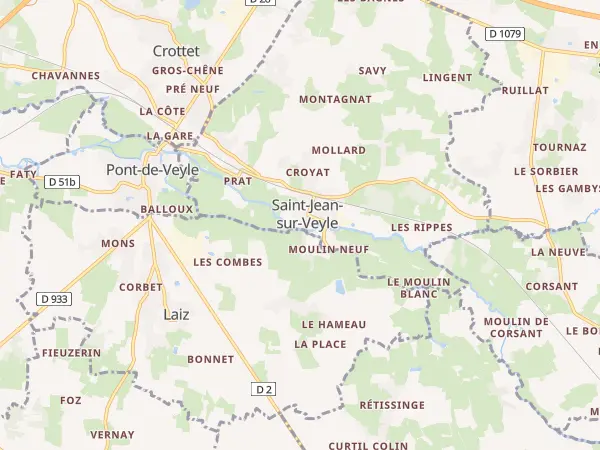 Plan de Saint-Jean-sur-Veyle