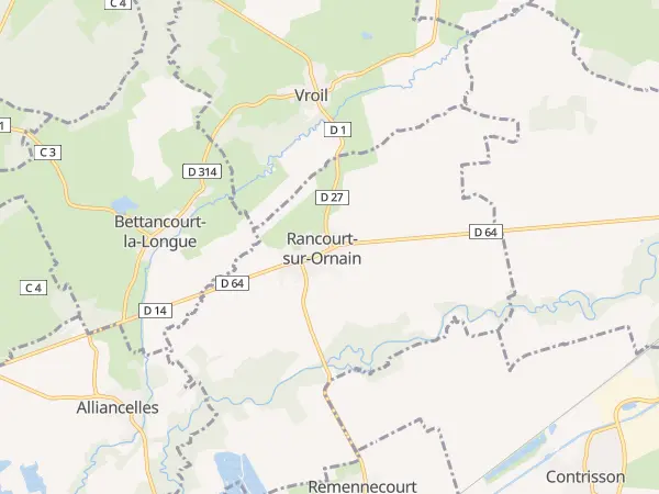 Plan de Rancourt-sur-Ornain
