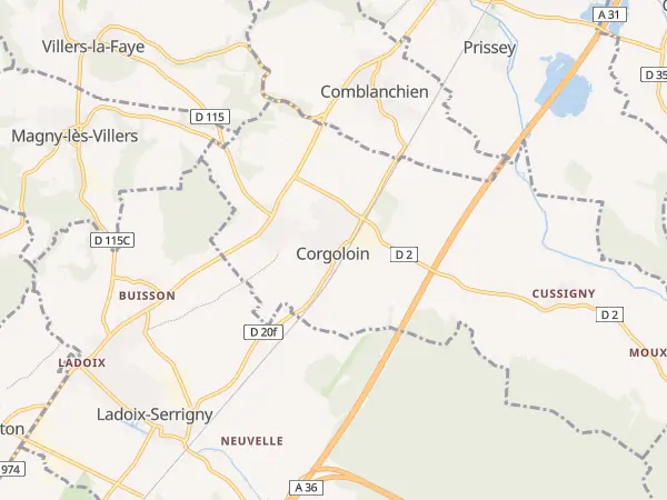 Plan de Corgoloin