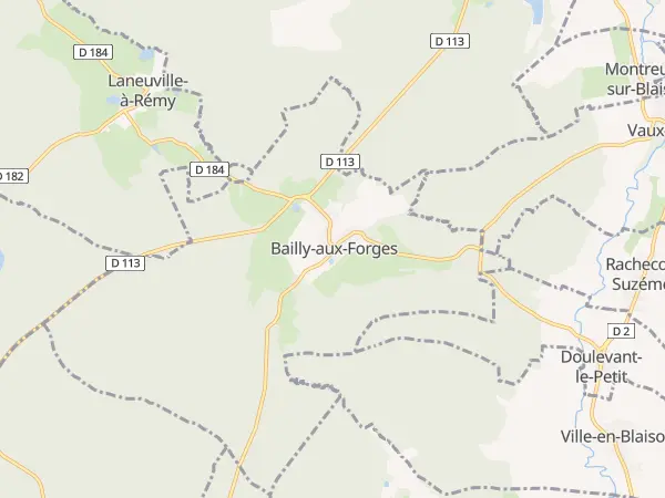 Plan de Bailly-aux-Forges