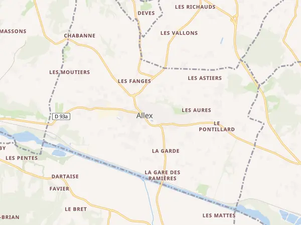 Plan de Allex
