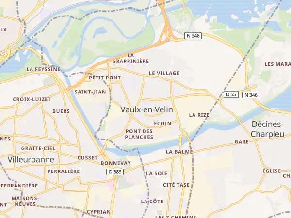 Plan de Vaulx-en-Velin