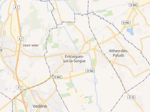Plan de Entraigues-sur-la-Sorgue