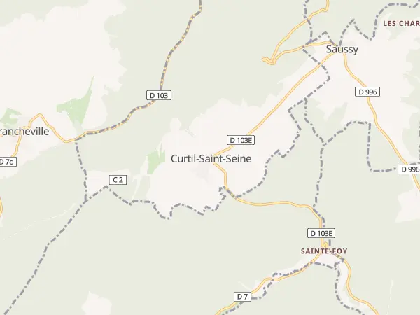 Plan de Curtil-Saint-Seine
