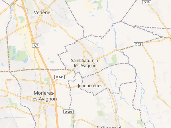 Plan de Saint-Saturnin-lès-Avignon