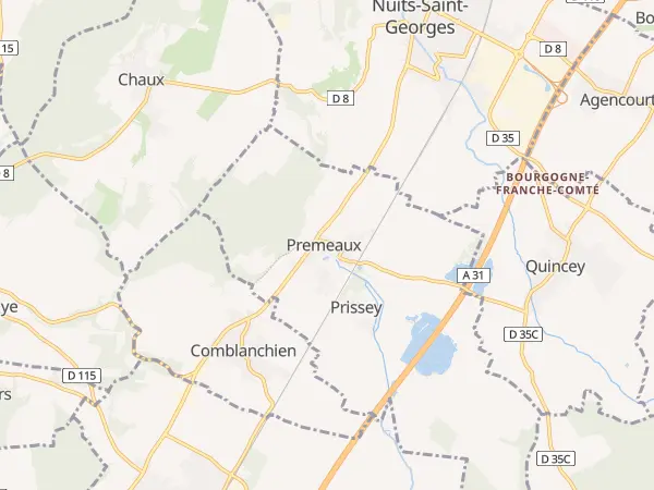 Plan de Premeaux-Prissey