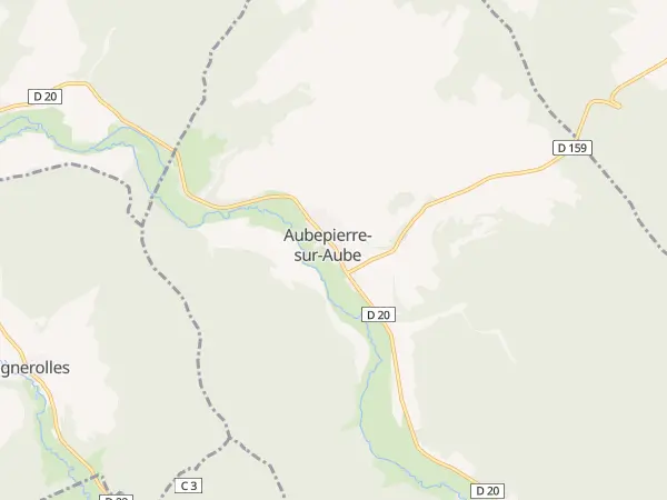 Plan de Aubepierre-sur-Aube