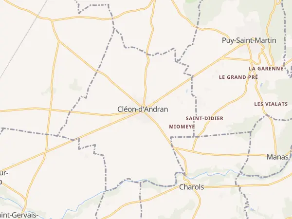 Plan de Cléon-d’Andran