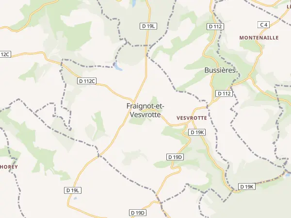 Plan de Fraignot-et-Vesvrotte