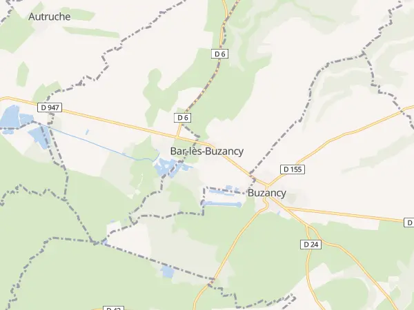 Plan de Bar-lès-Buzancy