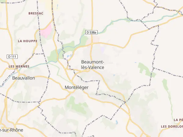 Plan de Beaumont-lès-Valence