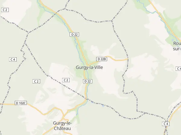 Plan de Gurgy-la-Ville