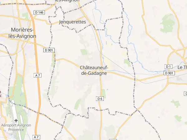 Plan de Châteauneuf-de-Gadagne