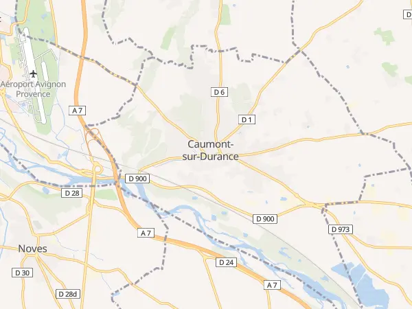 Plan de Caumont-sur-Durance