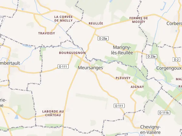 Plan de Meursanges