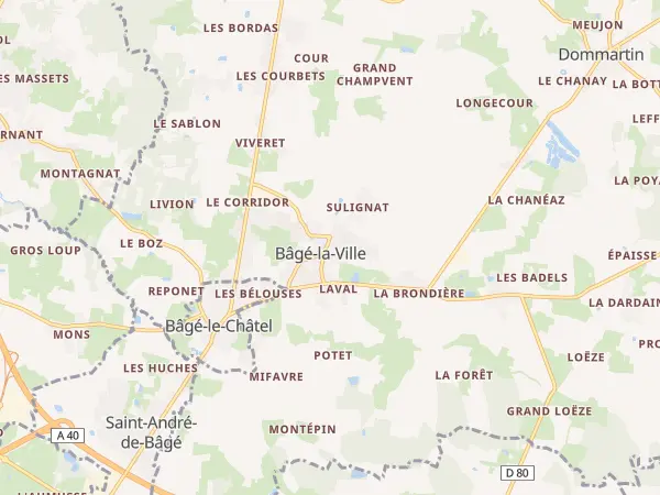 Plan de Bâgé-Dommartin