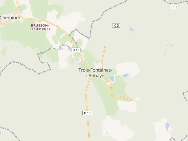 Plan de Trois-Fontaines-l’Abbaye