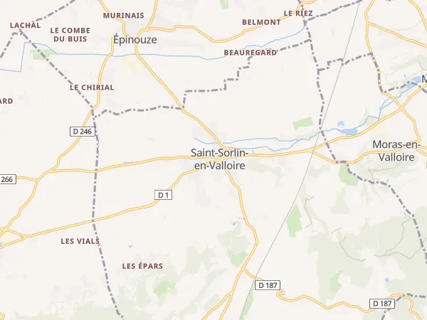Plan de Saint-Sorlin-en-Valloire