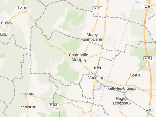 Plan de Chambolle-Musigny