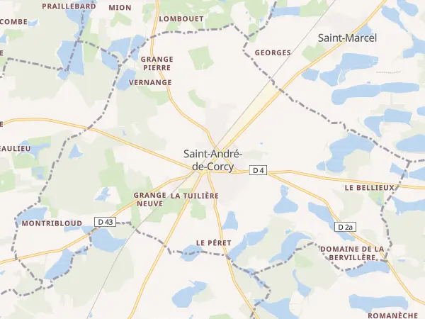 Plan de Saint-André-de-Corcy