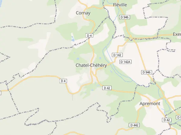 Plan de Chatel-Chéhéry