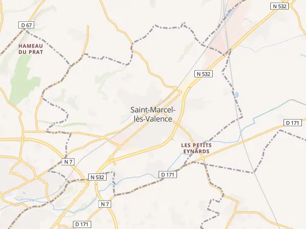 Plan de Saint-Marcel-lès-Valence