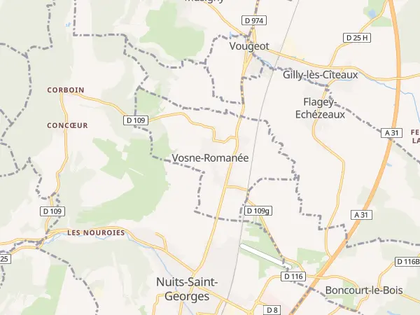 Plan de Vosne-Romanée