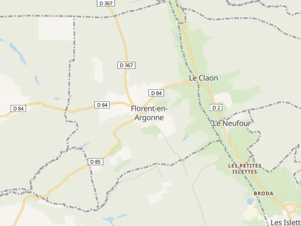 Plan de Florent-en-Argonne