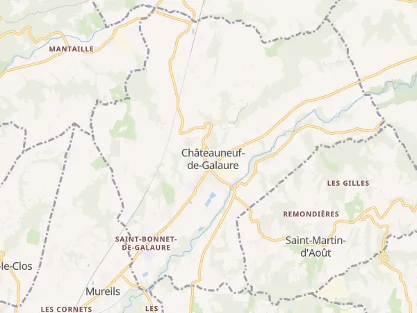 Plan de Châteauneuf-de-Galaure