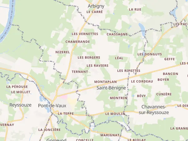 Plan de Saint-Bénigne