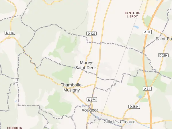 Plan de Morey-Saint-Denis