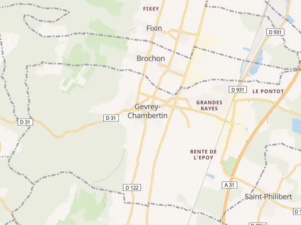 Plan de Gevrey-Chambertin