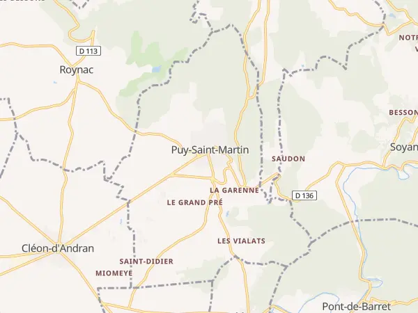 Plan de Puy-Saint-Martin