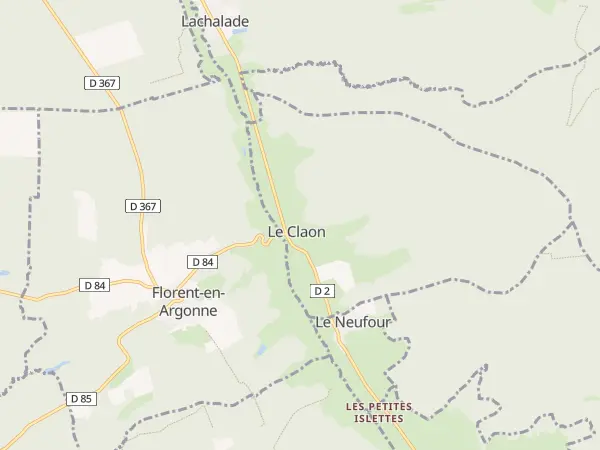 Plan du Claon