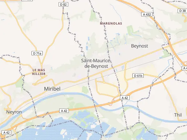 Plan de Saint-Maurice-de-Beynost