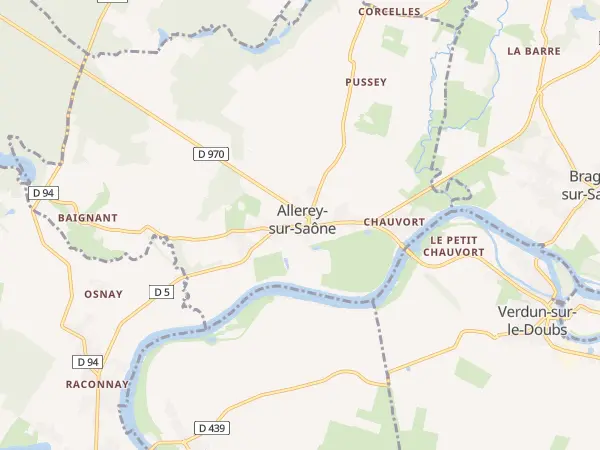 Plan de Allerey-sur-Saône