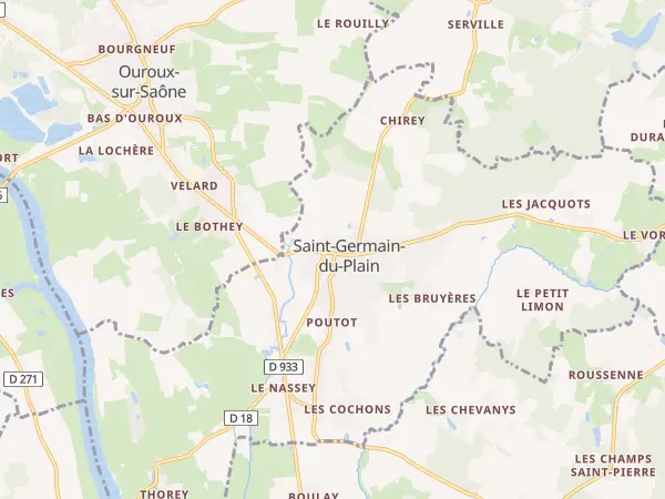 Plan de Saint-Germain-du-Plain