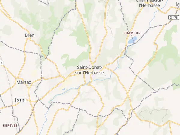 Plan de Saint-Donat-sur-l’Herbasse