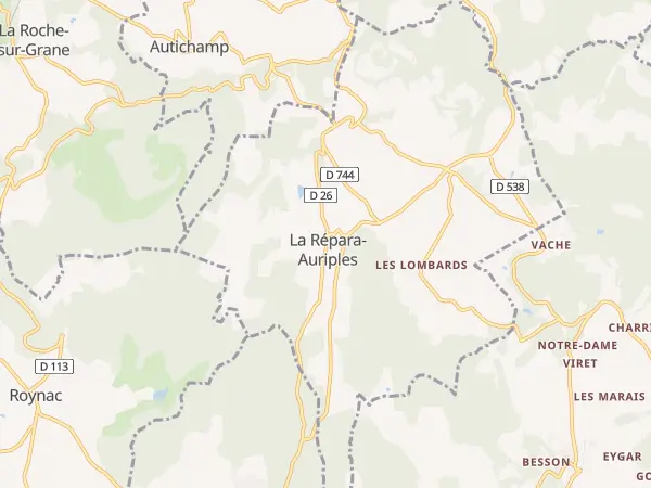 Plan de La Répara-Auriples