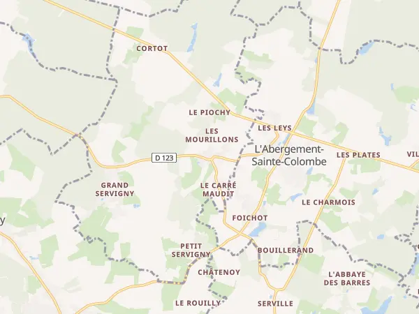 Plan de Saint-Christophe-en-Bresse
